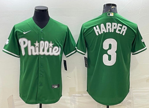 Bryce Harper Philadelphia Phillies Green St. Patrick’s Day Jersey