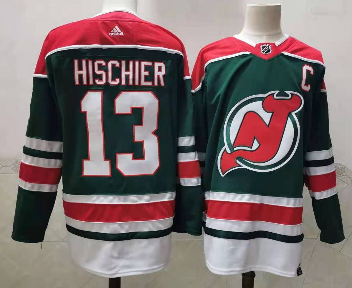 Nico Hischier New Jersey Devils Autographed Adidas Jersey