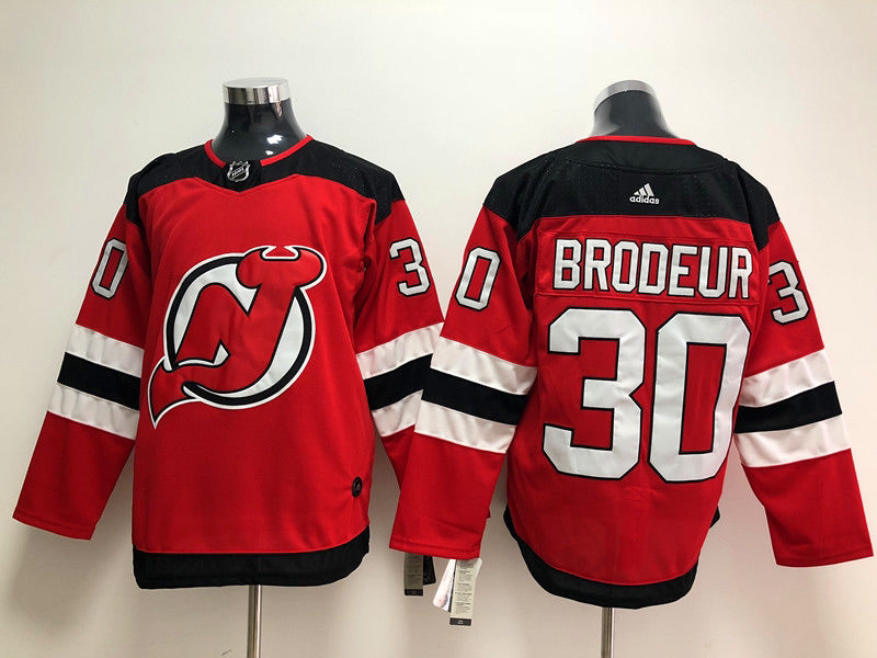 New Jersey Devils No30 Martin Brodeur Red Home Womens Jersey