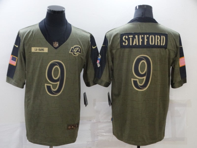 Matthew Stafford Los Angeles Rams military salute to service Jersey –  Classic Authentics