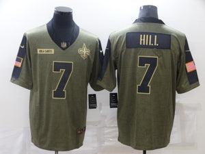 Taysom Hill New Orleans Saints military salute to service Jersey