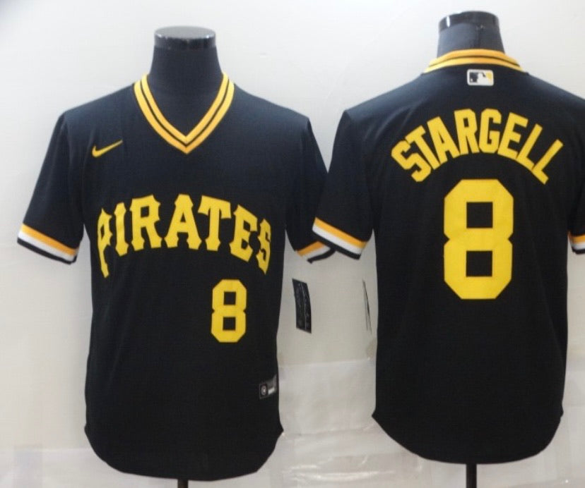 pirates baseball jersey black
