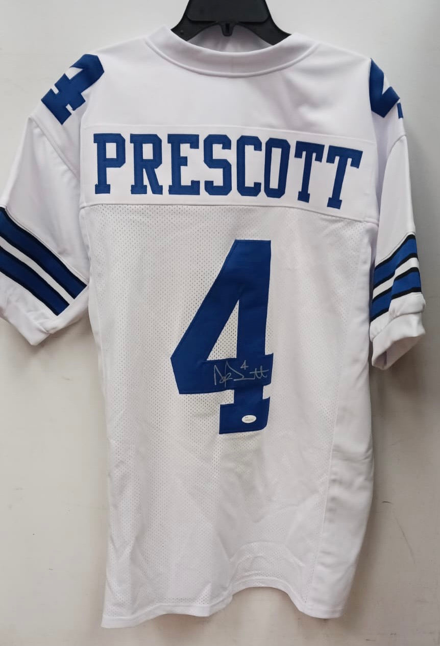 Dak Prescott Dallas Cowboys autographed jersey JSA Witnessed COA