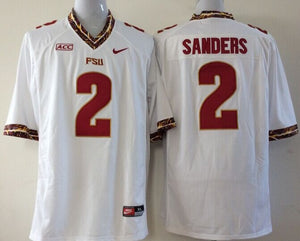 Men Florida ST #2 Deion Sanders Garnet Champions Collection Jersey