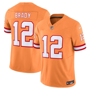 Tom Brady Tampa Bay Buccaneers retro pumpkin throwback Jersey – Classic  Authentics