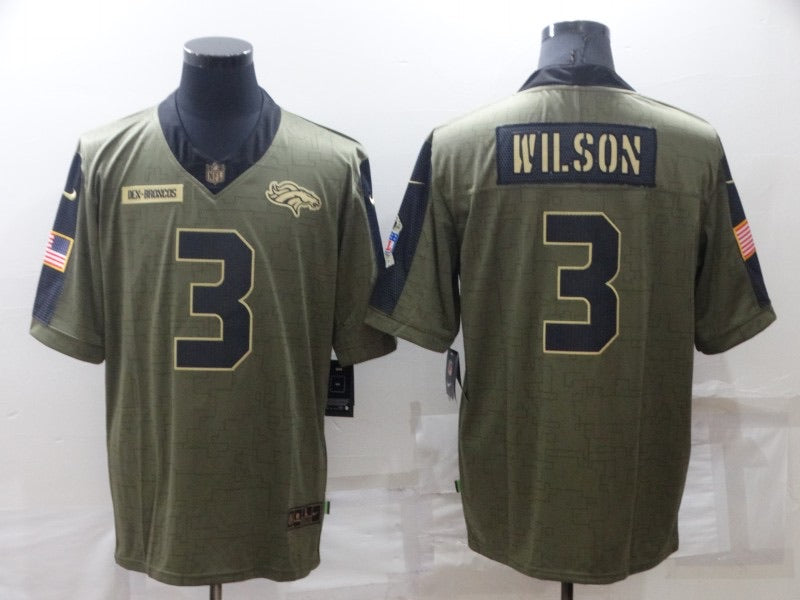 Russell Wilson Denver Broncos military salute to service Jersey – Classic  Authentics
