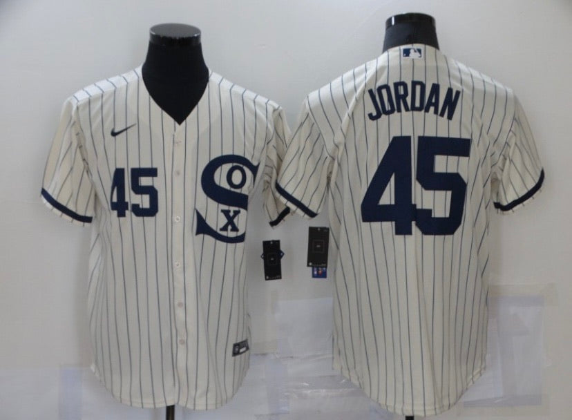 Michael Jordan Chicago White Sox White Baseball Jersey