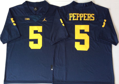 Jabrill Peppers Michigan Wolverines Jersey blue