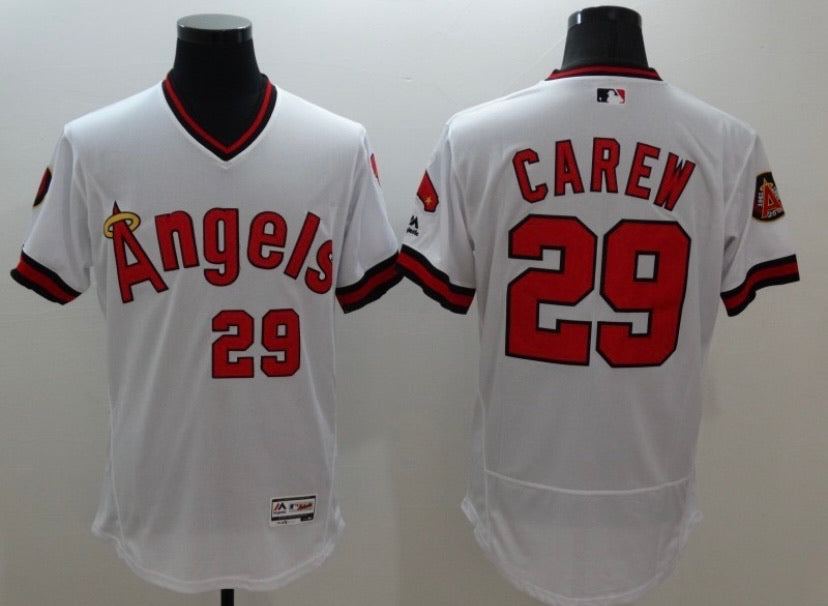 Rod Carew California Angels Anaheim Jersey – Classic Authentics