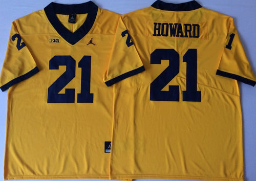 Desmond Howard Michigan Jersey yellow
