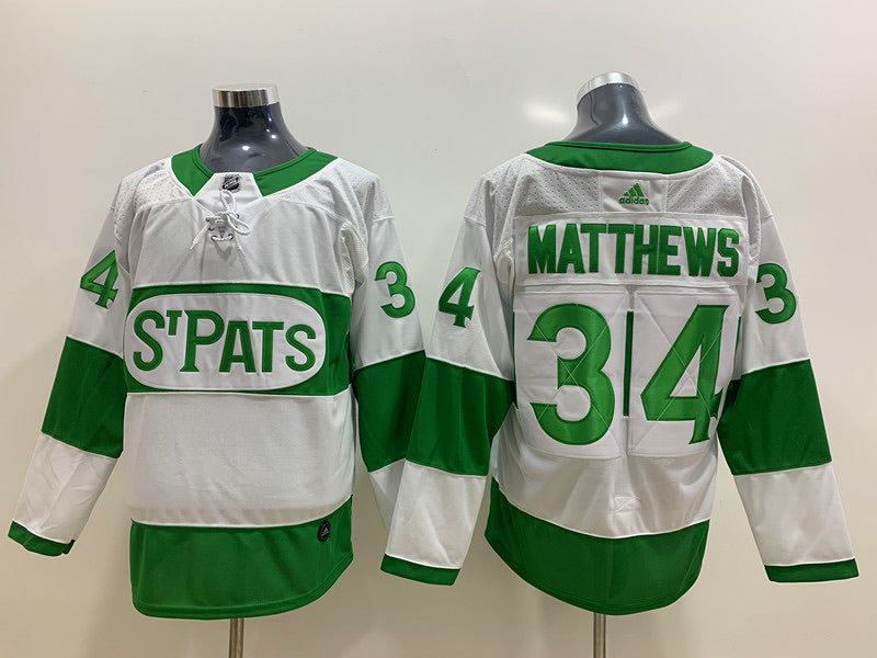 adidas Auston Matthews Toronto St Pats Jersey - White
