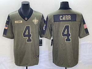 Derek Carr Raiders Salute To Service Jersey Brand New Mens