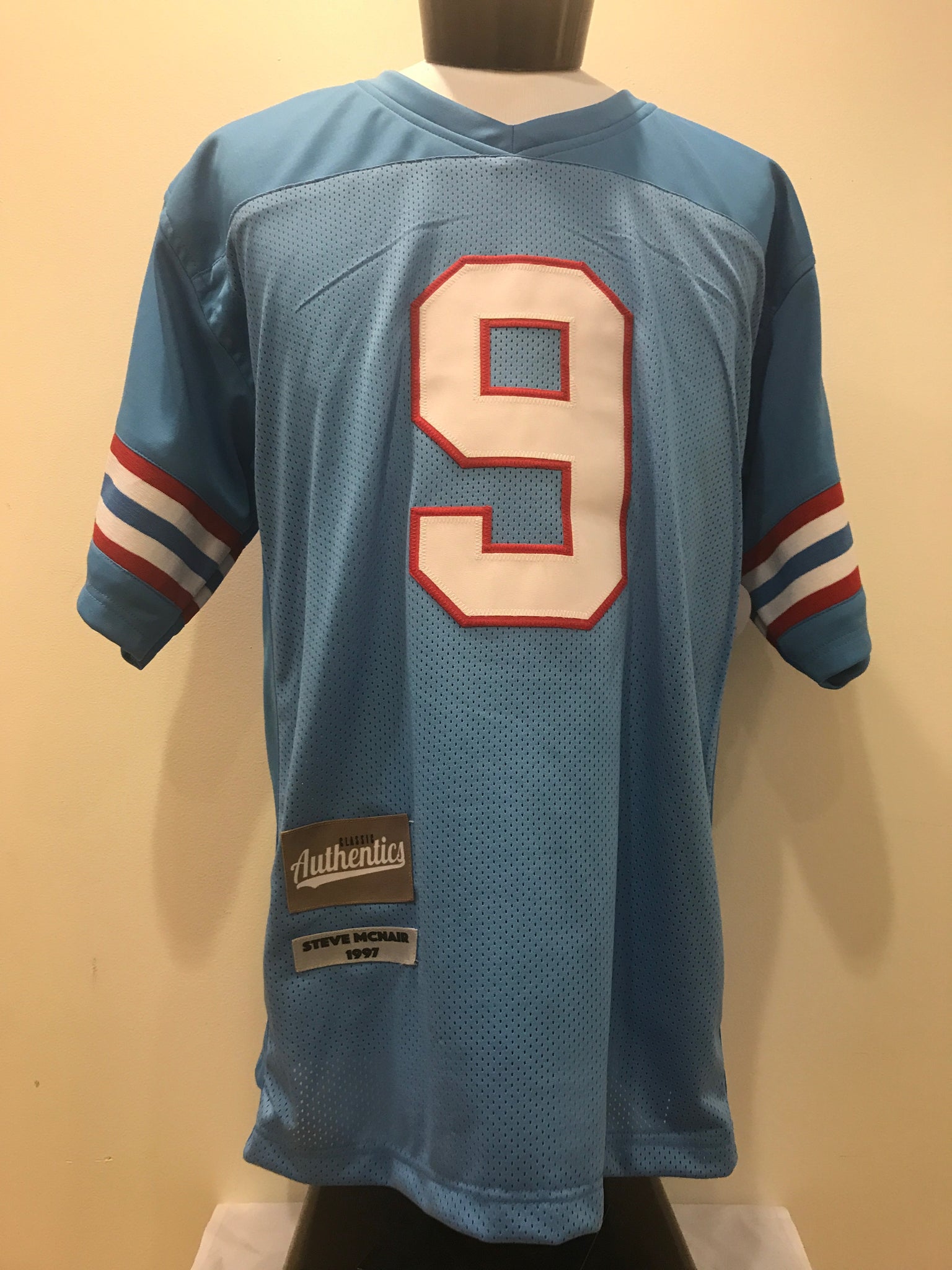 90's Steve McNair Houston Oilers Wilson NFL Jersey Size XL – Rare VNTG