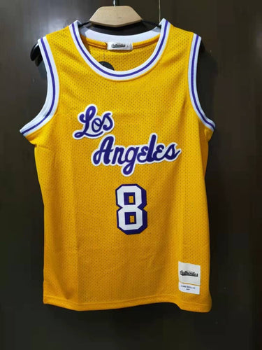 Kobe Bryant YOUTH  Los Angeles Lakers Jersey Yellow