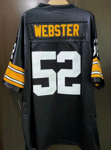 Pittsburgh Steelers #52 Mike Webster White Throwback Jersey on sale,for  Cheap,wholesale from China