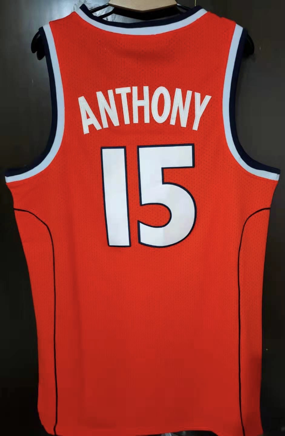 Shirts, Authentic Carmelo Anthony Syracuse Retro Brand Jersey Large
