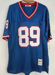 STEVE TASKER SIGNED BILLS BLUE CUSTOM BILLS JERSEY - JSA COA