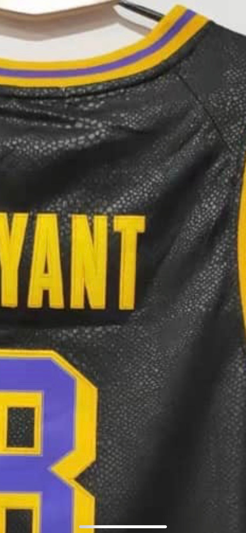 Los Angeles Lakers Kobe Bryant Mamba Legend Snakeskin Jersey XL