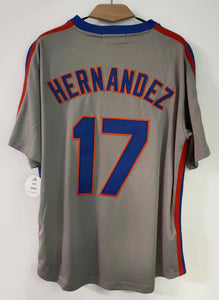 Youth New York Mets #17 Keith Hernandez Authentic Grey Road Cool