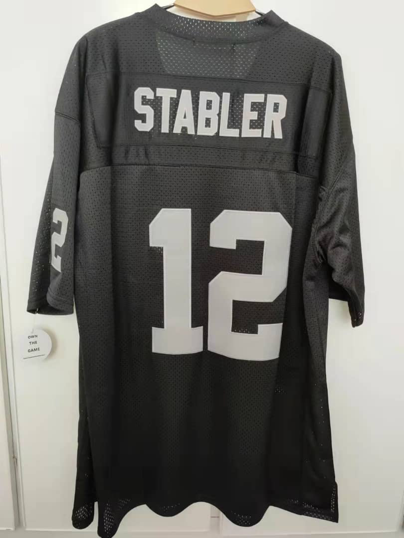 Officially Licensed NFL Las Vegas Raiders Men's Ken Stabler Jersey