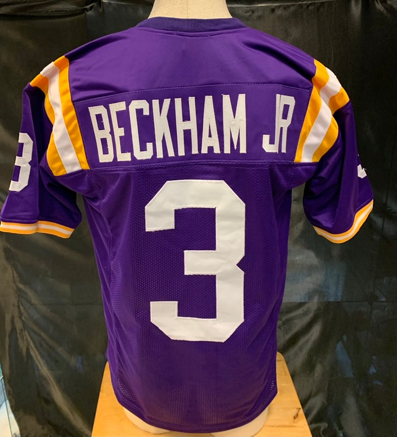 Men's Nike Odell Beckham Jr Purple LSU Tigers Game Jersey