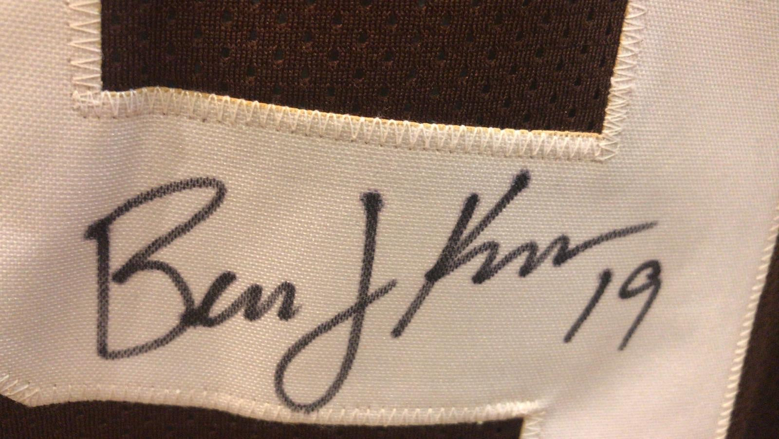 Bernie Kosar Autographed Cleveland (Brown #19) Custom Jersey - JSA