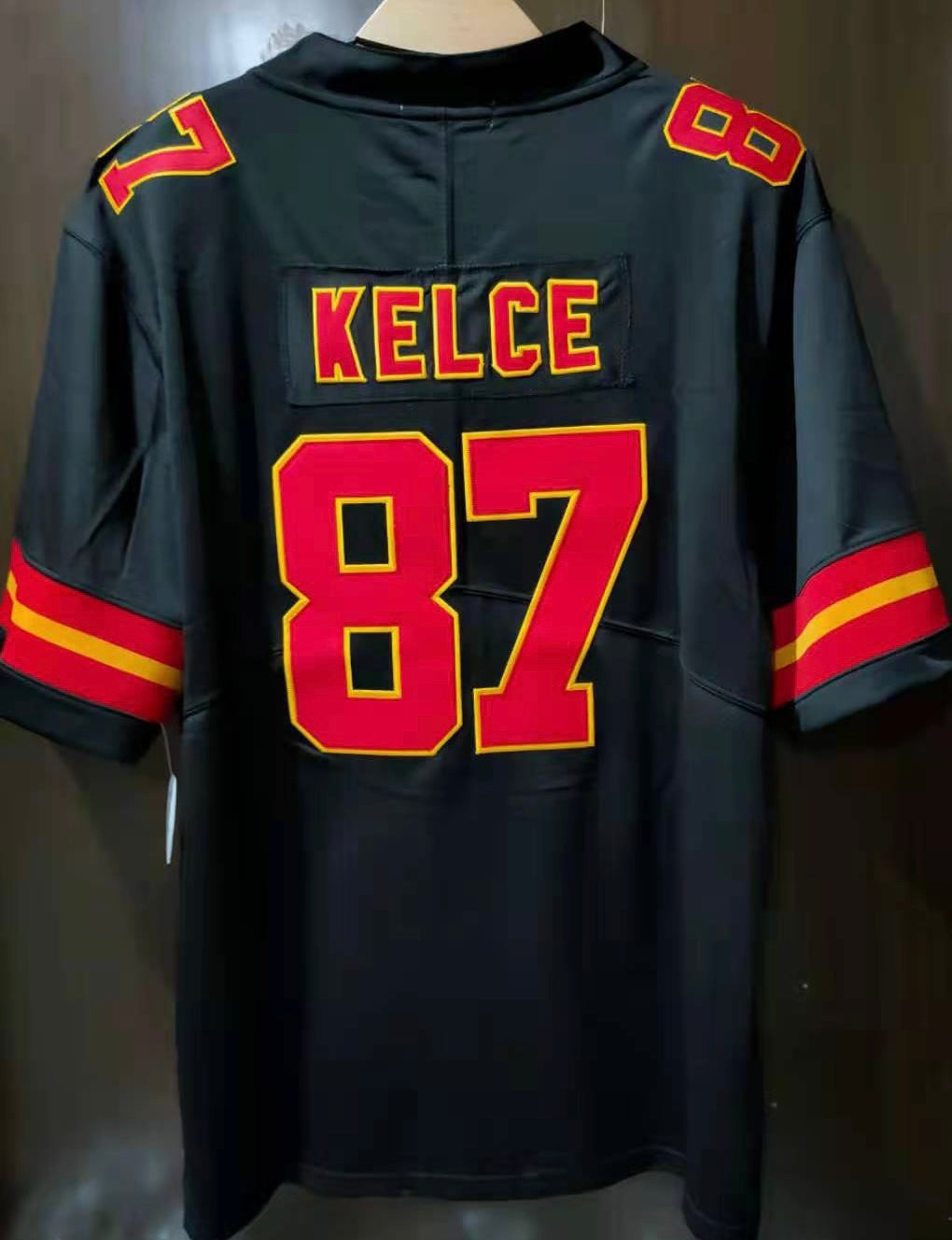 Travis Kelce Kansas City Chiefs Jersey black – Classic Authentics
