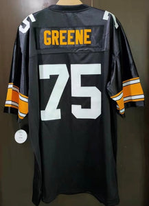 Mean Joe' Greene #75 Pittsburgh Steelers Mitchell & Ness Throwback NFL  Jersey Black