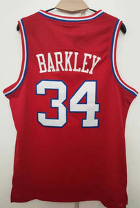 Men Charles Barkley #34 Philadelphia 76ers Hardwood Classics Blue Tear Up  Pack Jersey - Charles Barkley 76ers Jersey - grey sixers jersey 
