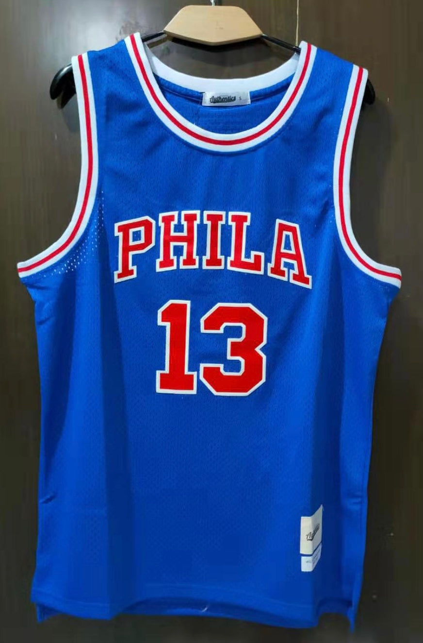 Philadelphia 76ers WILT CHAMBERLAIN jersey 2XL 1967 CHAMPS Hardwood  Classics